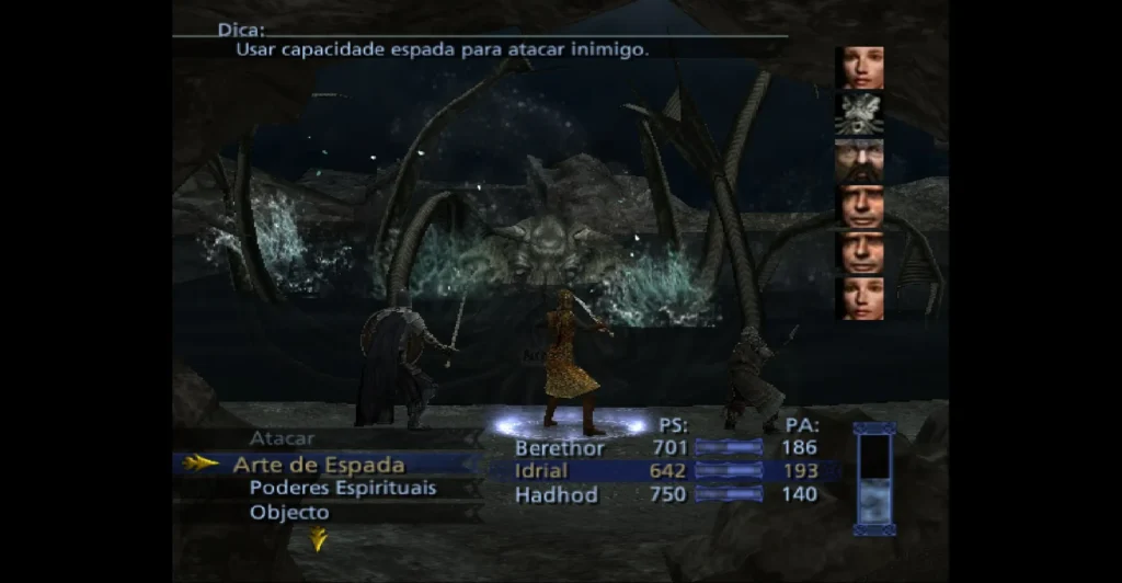 Batalha na entrada de Moria contra o Watcher - Observador na água