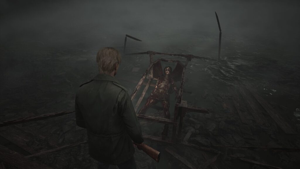 Silent Hill 2 Remake - James enfrentando o inimigo final do jogo